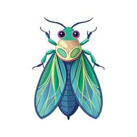 Chrysochroa Fulgidissima Magnificent Art vector
