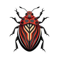 Graphosoma Italicum Artistic Design vector