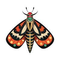 Hyles Euphorbiae Artistic Design vector