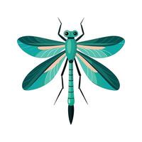 Lestes Viridis Unique Artwork vector
