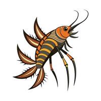 Lonchodes Brevipes Engaging Design vector