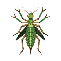 Lonchodes Brevipes Artistic Design vector