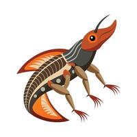 Neolucanus Swinhoei Stunning Representation vector
