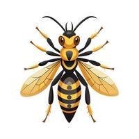 Polistes Dominula Artistic Design vector
