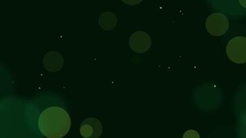 Dark green abstract bokeh background with soft glowing circles creating a festive and dreamy atmosphere Ideal for St Patricks Day Irish culture themes party invitations or digital art projects video