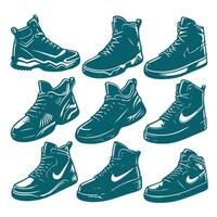 Vortex Run Sport Boot Collection Logo vector
