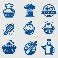 The Buttered Whisk baking collection vector