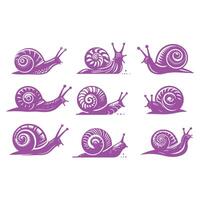 SnailTrail Snail collection logo vector