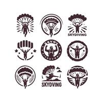 Skyward Bound Skydiving collection vector