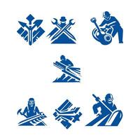 Dig Right Trenches Trencher collection logo vector