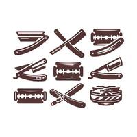 The Sharp Edge Straight Razors collection logo vector