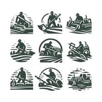 Deep Dig Trenches Trencher collection logo vector