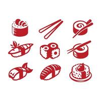 Fresh Rollz Sushi collection logo vector
