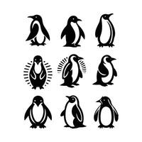 Waddle Works Penguin collection logo vector
