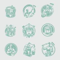 Paint Bucket collection logo vector