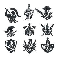Thunder strike Warrior collection logo vector