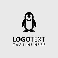 Snowbound Spirits Penguin Logo Design vector