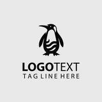 Chill Crest Penguin Logo Design vector