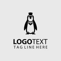 Subzero Style Penguin Logo Design vector