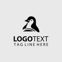 Icebound Dreams Penguin Logo Design vector