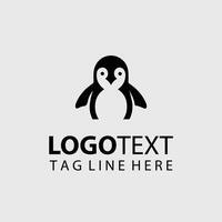 Glide Frost Penguin Logo Design vector
