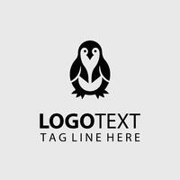 Snowy Glide Penguin Logo vector