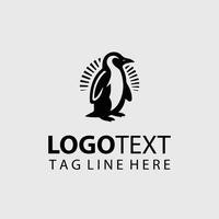 Tracks Penguin Collection Logo Design vector