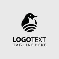 Snow Glide Penguin Collection Logo Design vector