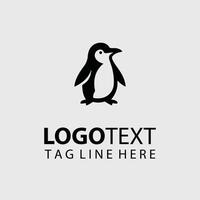Frost Feathers Penguin Collection Logo Design vector