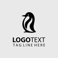 Snow Step Penguin Collection Logo Design vector