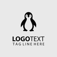 Frosty Beak Penguin Collection Logo Design vector