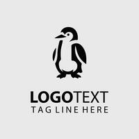 Cool Climb Penguin Collection Logo Design vector