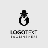 Polar Glide Penguin Collection Logo Design vector