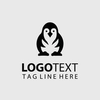 Frosty Walk Penguin Collection Logo Design vector