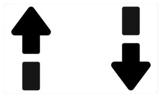 Uploading and Downloading in black color vector
