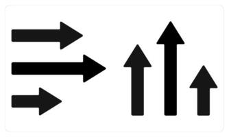 Horizontal and Vertical in black color vector