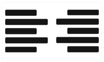 Left Alignmene and Right Alignment in black color vector