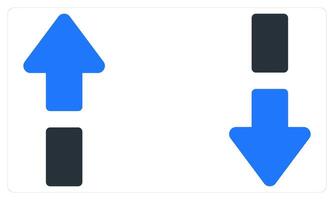 Uploading and Downloading in blue color vector