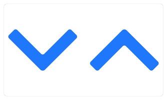 Up and Down in blue color vector