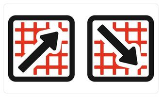 Stock Market Gain Stock Market Loss in red color vector