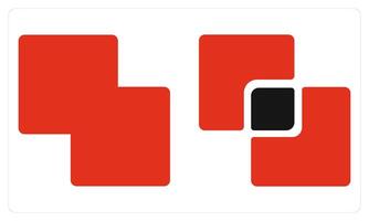Merge and Trim in red color vector