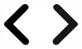 Previous and Next in black color vector