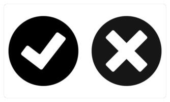 Right Wrong in black vector