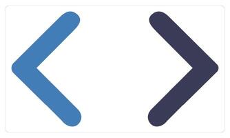 Previous and Next in blue color vector