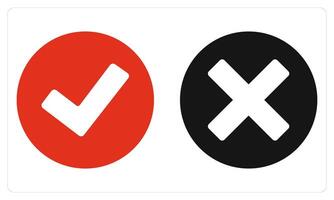 Right and Wrong in red vector
