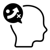 strategy planning icon in black color vector