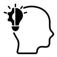 business expertise icon in black color vector