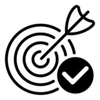 success icon in black color vector