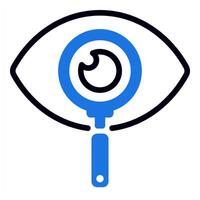 exploration icon in blue color vector