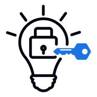 problem fix icon in blue color vector